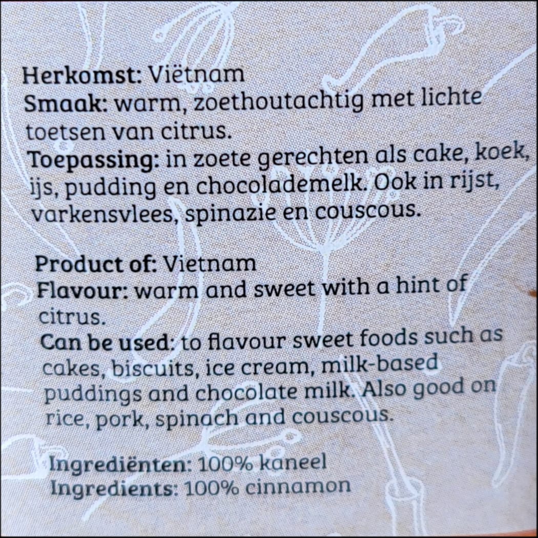 Ambachtelijk gemalen kaneel van specerijenmolen De Huisman - Afbeelding 3